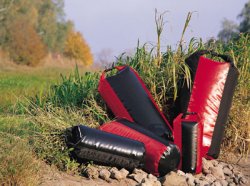 Ortlieb 'Packsack PS490' XL - schwarz-rot wasserdicht 