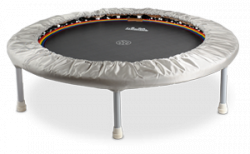 Heymans Trimilin Mini Swing, medizinisches Trampolin mit Schraubbeinen, schwarze Matte 